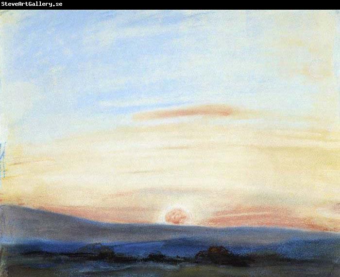 Eugene Delacroix Setting Sun